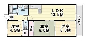 大阪府堺市西区浜寺南町1丁（賃貸マンション3LDK・4階・65.68㎡） その2