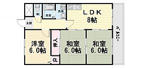 大阪府高石市西取石5丁目（賃貸マンション3LDK・2階・56.00㎡） その2