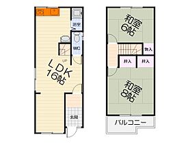 大阪府堺市中区深井北町（賃貸一戸建2LDK・--・58.38㎡） その2