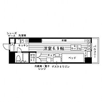 京都学生会館 リバティサークル西京極  ｜ 京都府京都市右京区西京極西衣手町14（賃貸マンション1K・3階・18.00㎡） その2