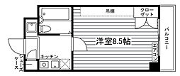 ラ・シェネガ 1Kの間取図画像