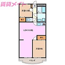 三重県四日市市生桑町（賃貸マンション2LDK・1階・60.42㎡） その2