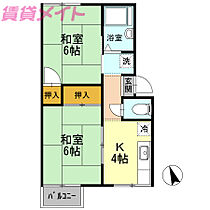 三重県三重郡菰野町大字福村（賃貸アパート2K・2階・32.71㎡） その2