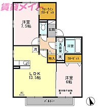 三重県三重郡菰野町大字菰野（賃貸アパート2LDK・2階・63.89㎡） その2