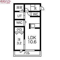 セレッソＡ棟  ｜ 三重県いなべ市北勢町其原（賃貸アパート1LDK・1階・40.00㎡） その2