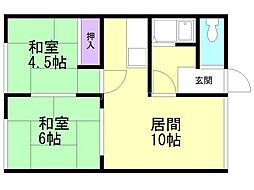 間取図画像 2LDK
