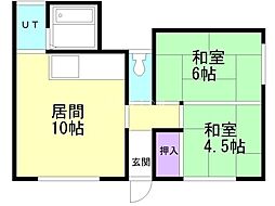 杉本マンション 1階/101