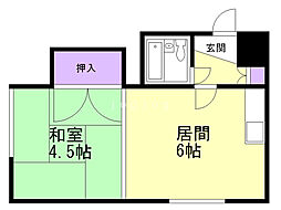 間取図画像 1DK