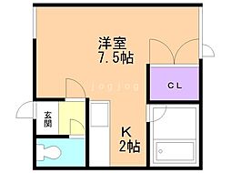 間取図画像 1K