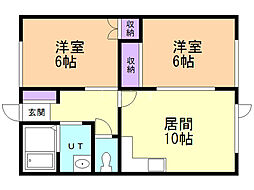 間取図画像 2LDK