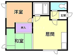 間取図画像 2DK