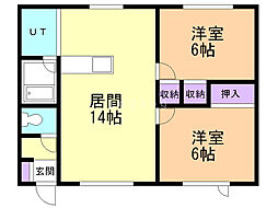 間取図画像 2LDK