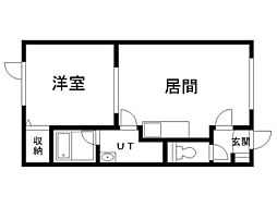 間取図画像 1LDK