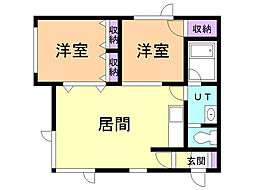 間取図画像 2LDK