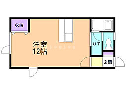 ハイツまほろ ワンルームの間取図画像