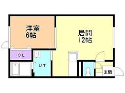 間取図画像 1LDK