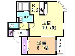 間取図画像 1LDK