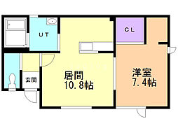 ICE昭和 1LDKの間取図画像