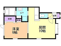 ピエール文苑館 1LDKの間取図画像