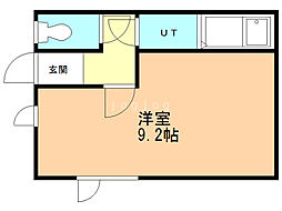 グリーンヒル88 ワンルームの間取図画像