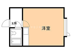 ライラック芦野 ワンルームの間取図画像