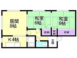 間取図画像 2LDK