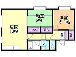 間取図画像 2LDK
