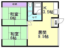 間取図画像 2LDK