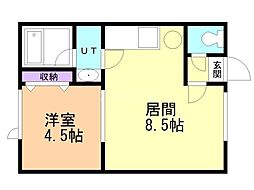 間取図画像 1LDK
