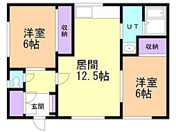 間取図画像 2LDK