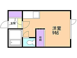メゾン雅芦野 1Kの間取図画像