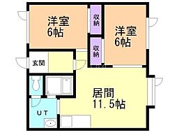 間取図画像 2LDK