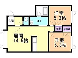 間取図画像 2LDK