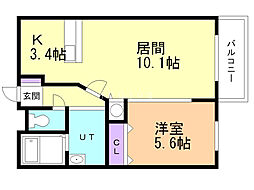 間取図画像 1LDK