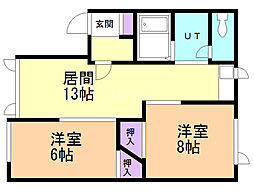 間取図画像 2LDK