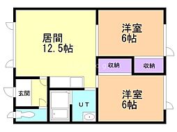 間取図画像 2LDK