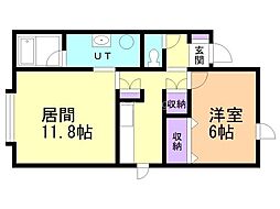 間取図画像 1LDK