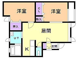 間取図画像 2LDK