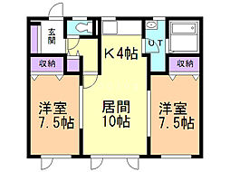 間取図画像 2LDK