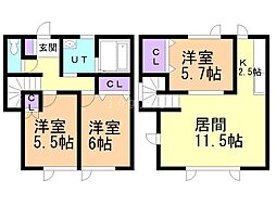 間取図画像 3LDK