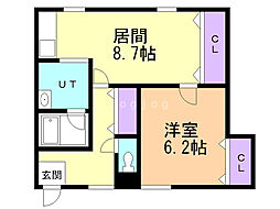 ドミール晴 1階/1B