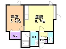 間取図画像 1LDK