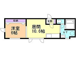 間取図画像 1LDK