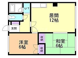 間取図画像 2LDK