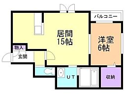 fabulous(ファビュラス) 1LDKの間取図画像