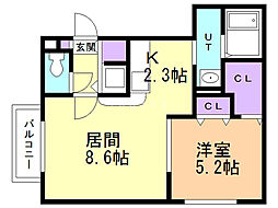 間取図画像 1LDK