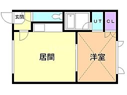 エステートイン春華 1LDKの間取図画像
