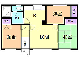 カーサグレイス 3LDKの間取図画像
