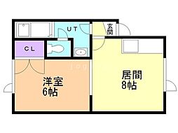 シュペートレーゼ 1DKの間取図画像