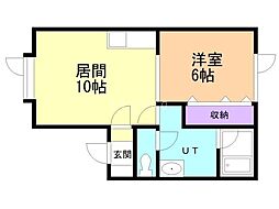Nozomi 1LDKの間取図画像